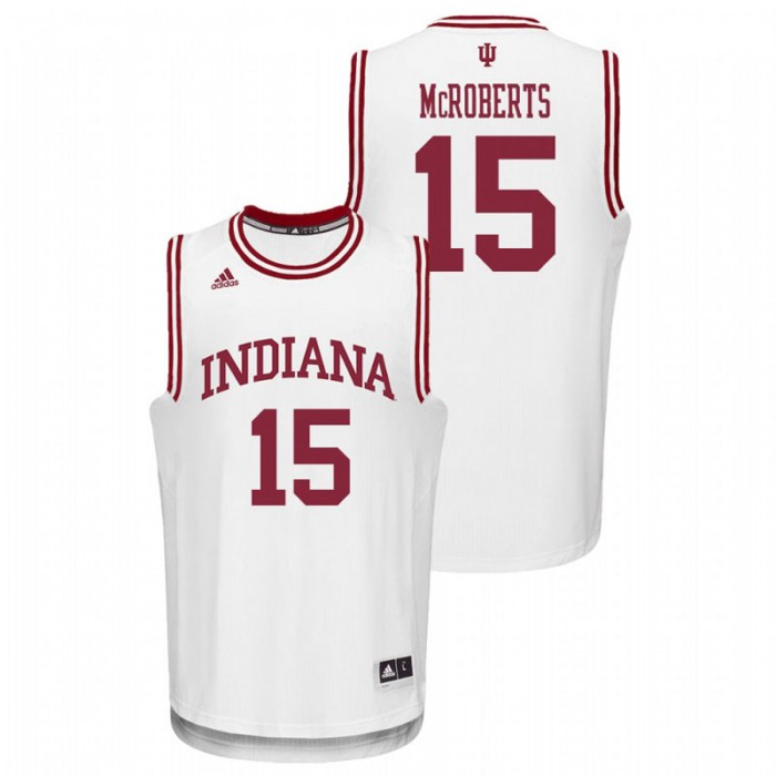 Indiana Hoosiers College Basketball White Zach McRoberts Replica Jersey For Men