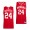 Raleigh Burgess #24 Indiana Hoosiers Reverse Retro Basketball Jersey 2022 Red