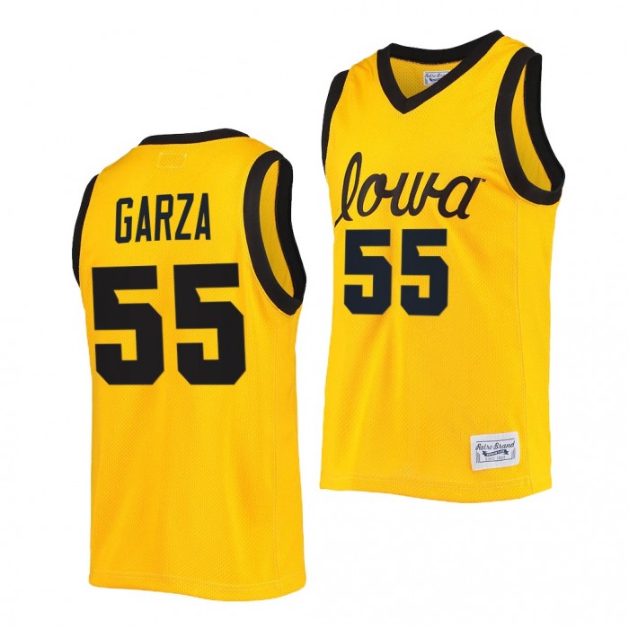 Luka Garza #55 Iowa Hawkeyes Commemorative Classic Gold Jersey Alumni Basketball