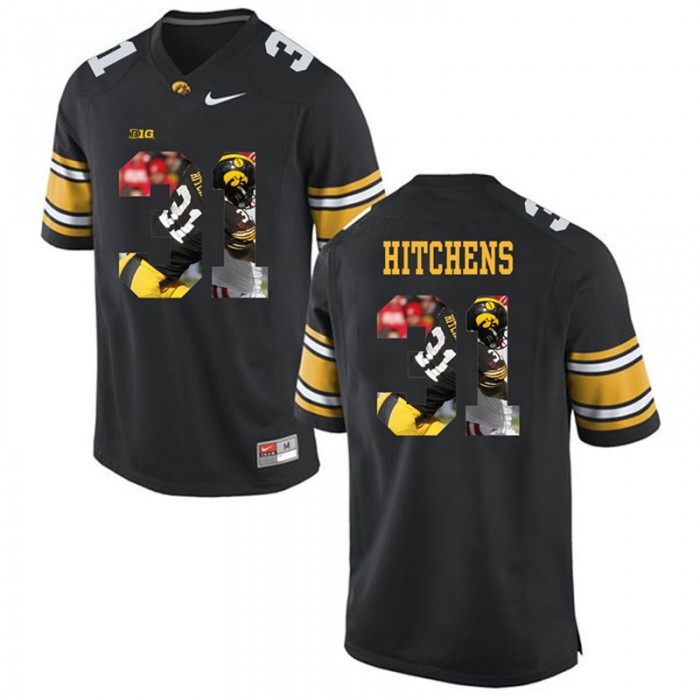 Male Anthony Hitchens Iowa Hawkeyes Black College Football Limited Player Painting Jersey