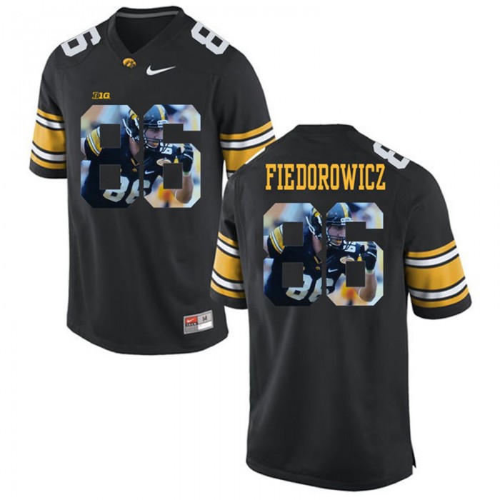 Male C.J. Fiedorowicz Iowa Hawkeyes Black College Football Limited Player Painting Jersey