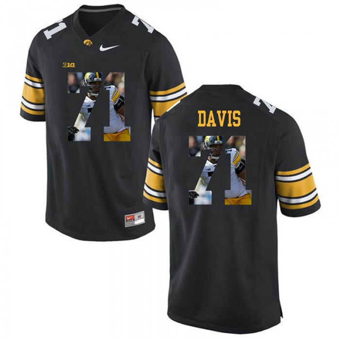 Male Carl Davis Iowa Hawkeyes Black College Football Limited Player Painting Jersey