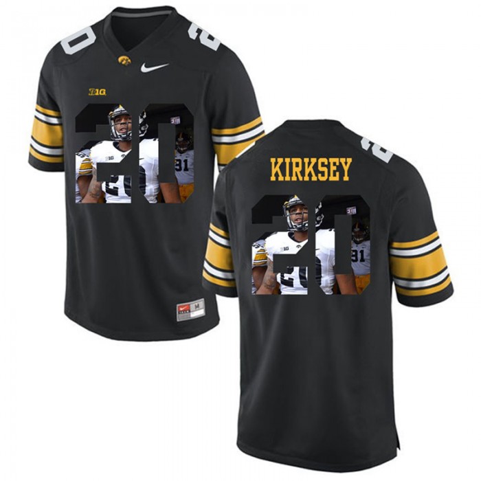 Male Christian Kirksey Iowa Hawkeyes Black College Football Limited Player Painting Jersey