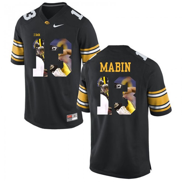 Male Greg Mabin Iowa Hawkeyes Black College Football Limited Player Painting Jersey