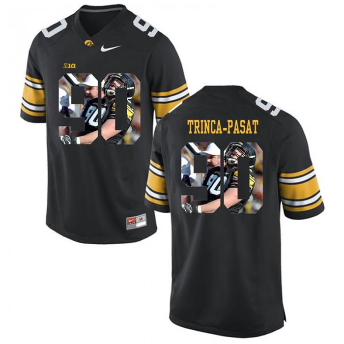 Male Louis Trinca-Pasat Iowa Hawkeyes Black College Football Limited Player Painting Jersey