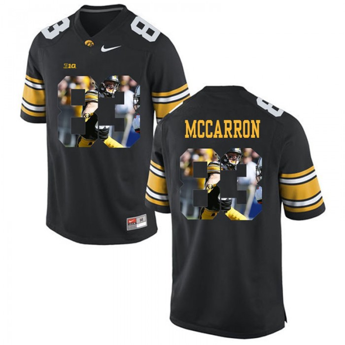 Male Riley McCarron Iowa Hawkeyes Black College Football Limited Player Painting Jersey