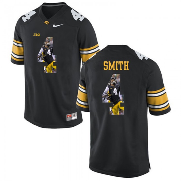 Male Tevaun Smith Iowa Hawkeyes Black College Football Limited Player Painting Jersey