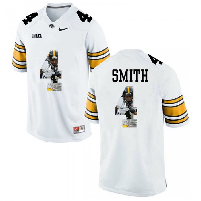 Male Tevaun Smith Iowa Hawkeyes White College Football Limited Player Painting Jersey