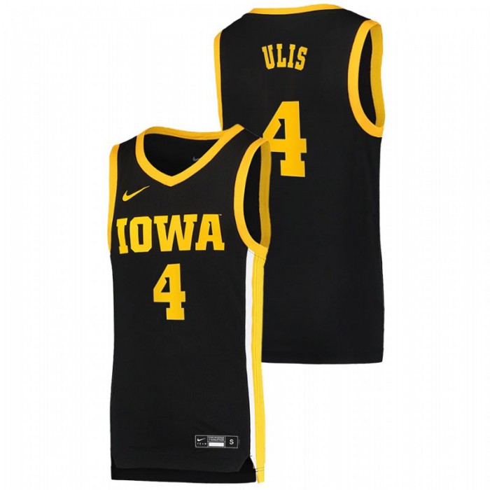 Iowa Hawkeyes Ahron Ulis Basketball Dri-FIT Swingman Jersey Black For Men