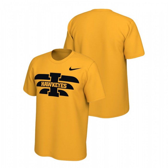 Men's Iowa Hawkeyes Gold Performance Alternate Jersey T-Shirt