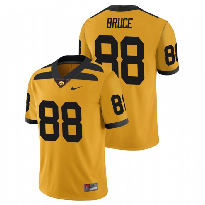 Isaiah Bruce Iowa Hawkeyes College Football Alternate Game Gold Jersey For Men