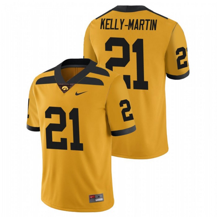 Ivory Kelly-Martin Iowa Hawkeyes College Football Alternate Game Gold Jersey For Men