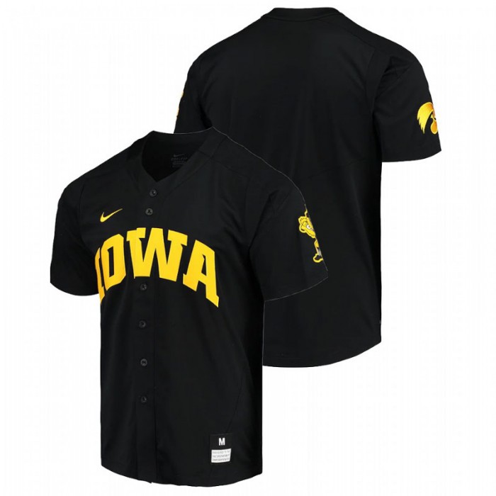 Iowa Hawkeyes Custom College Baseball Vapor Elite Black Men Jersey