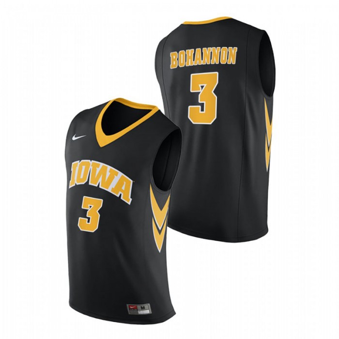 Iowa Hawkeyes Replica Jordan Bohannon College Basketball Jersey Black Men