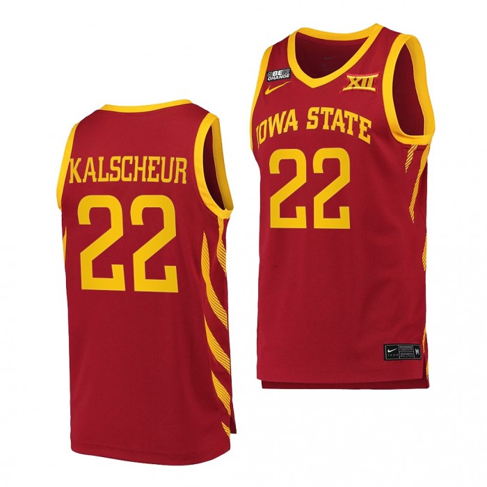 Gabe Kalscheur Jersey Iowa State Cyclones 2021-22 College Basketball Replica Jersey-Cardinal