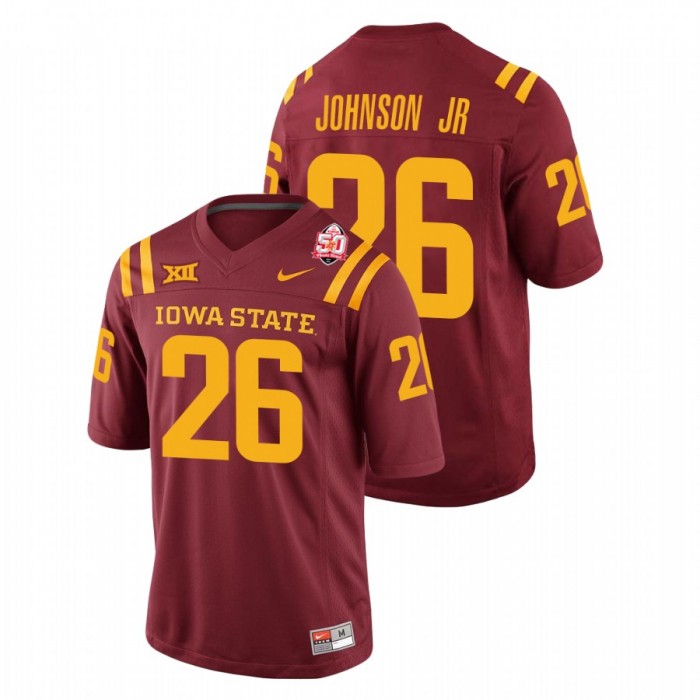 Anthony Johnson Jr. Iowa State Cyclones 2021 Fiesta Bowl College Football Cardinal Jersey For Men