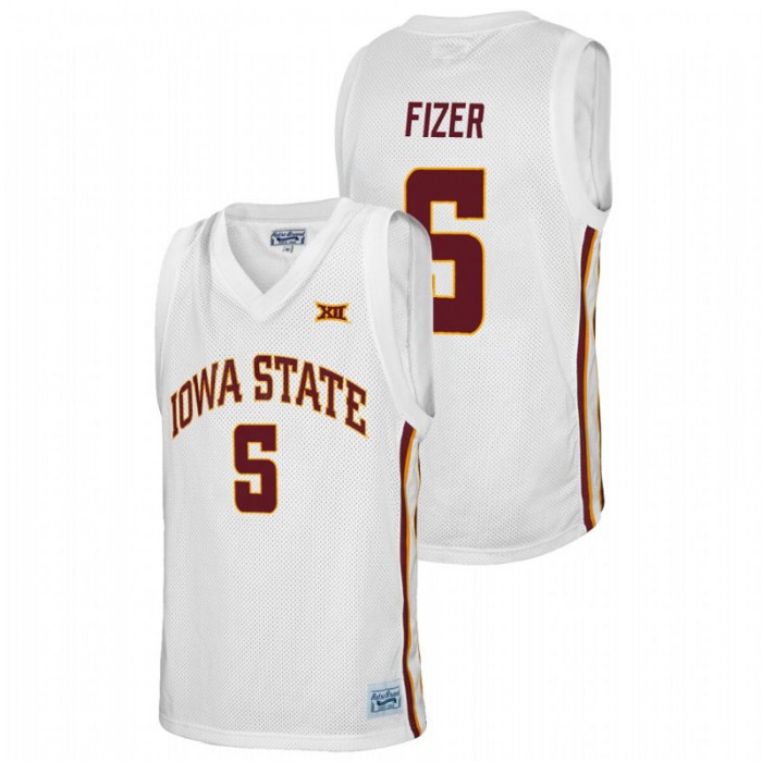Iowa State Cyclones Marcus Fizer Jersey College Basketball White Alumni For Men