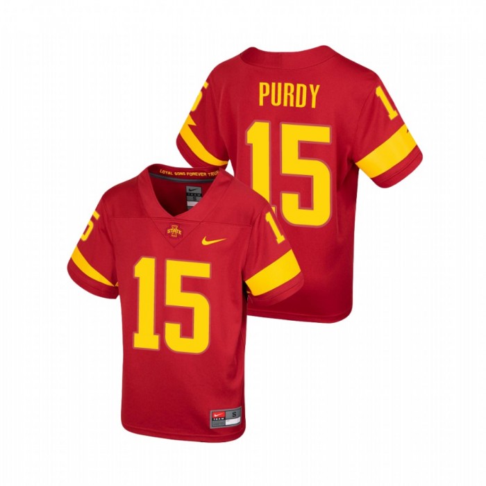 Iowa State Cyclones Brock Purdy Untouchable Football Jersey Youth Cardinal