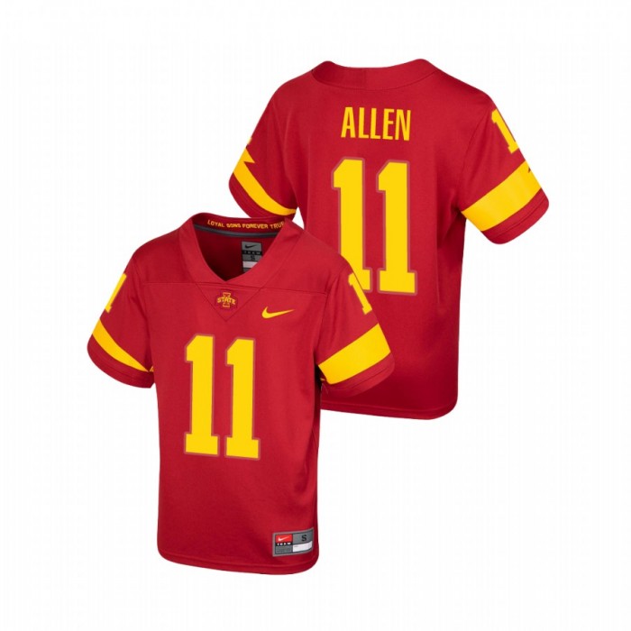Iowa State Cyclones Chase Allen Untouchable Football Jersey Youth Cardinal