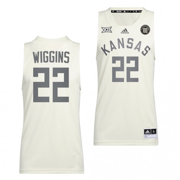 Kansas Jayhawks Andrew Wiggins #22 White Reverse Retro Uniform Alumni Basketball Jersey