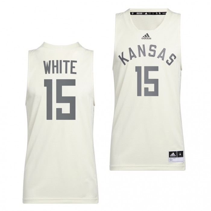 Kansas Jayhawks Jo Jo White #15 White Reverse Retro Uniform Alumni Basketball Jersey