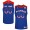 Male Kansas Jayhawks #00 Royal Blue College Basketball US Flag Fashion Custom Jersey