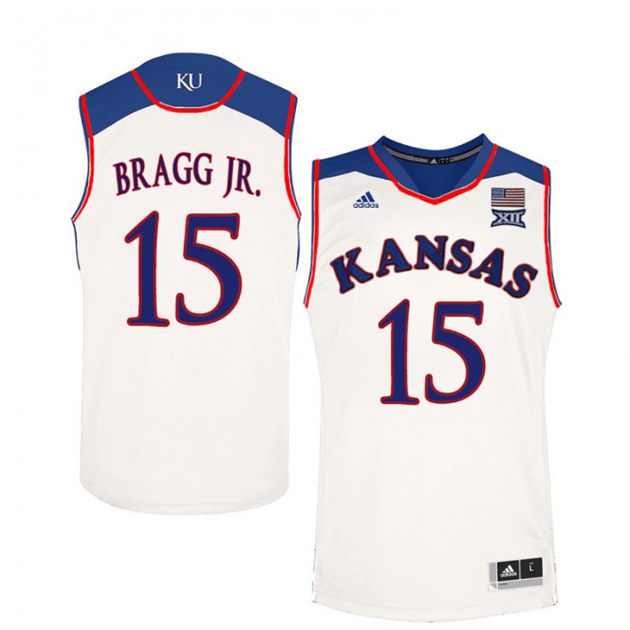 Male Carlton Bragg Jr. Kansas Jayhawks White NCAA Basketball Player Performance Jersey