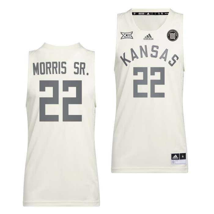 Kansas Jayhawks Marcus Morris Sr. #22 White Reverse Retro Uniform Alumni Basketball Jersey