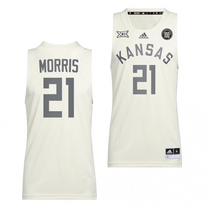 Kansas Jayhawks Markieff Morris #21 White Reverse Retro Uniform Alumni Basketball Jersey