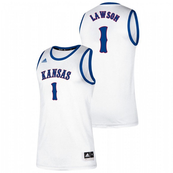 Kansas Jayhawks Classic Dedric Lawson College Basketball Jersey White For Men