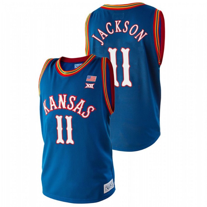 Kansas Jayhawks Josh Jackson College Basketball Royal Jersey For Men