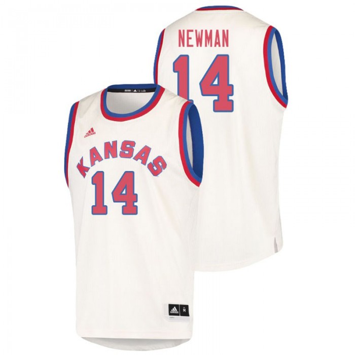 Kansas Jayhawks College Basketball Cream Malik Newman Hardwood Classics Jersey