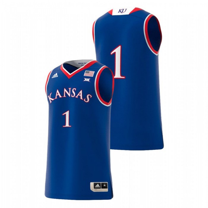 Kansas Jayhawks Adidas Replica Royal College Basketball Swingman Jersey