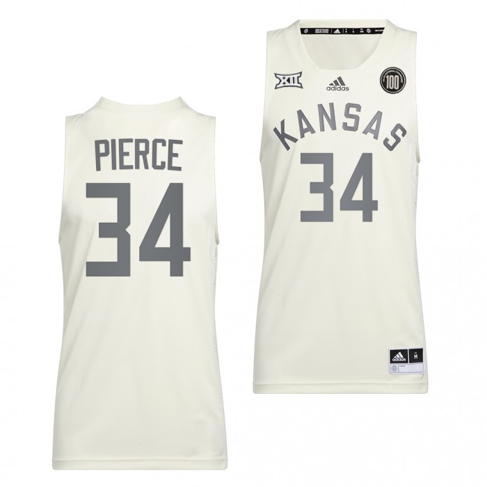 Kansas Jayhawks Paul Pierce #34 White Reverse Retro Uniform Alumni Basketball Jersey