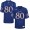 Youth Kansas Jayhawks #80 Royal Blue NCAA Football Jersey
