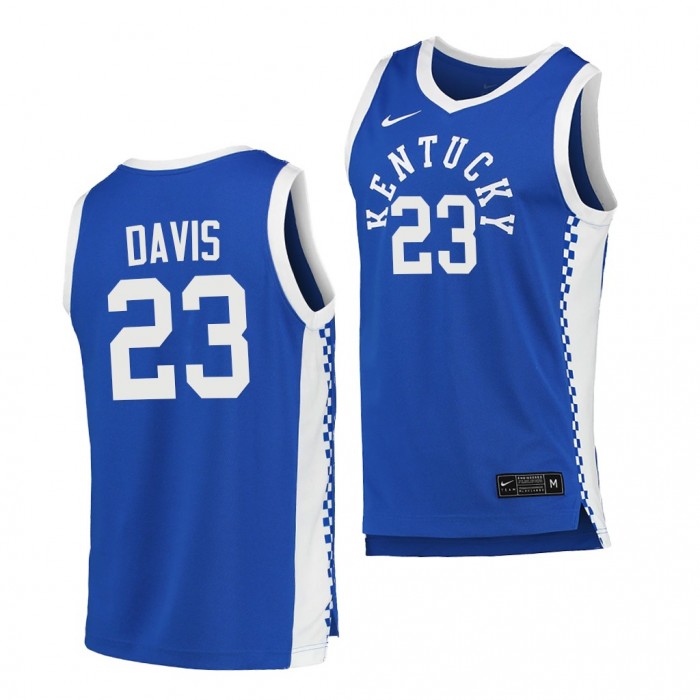 Kentucky Wildcats Anthony Davis #23 Jersey Blue 2020-21 College Basketball Jersey-Men