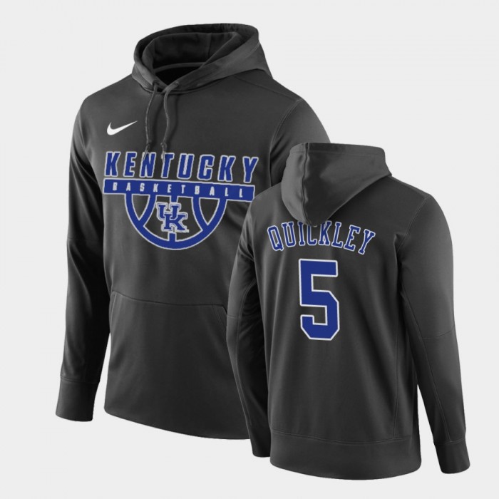 Kentucky Wildcats Immanuel Quickley Black Name And Number Hoodie