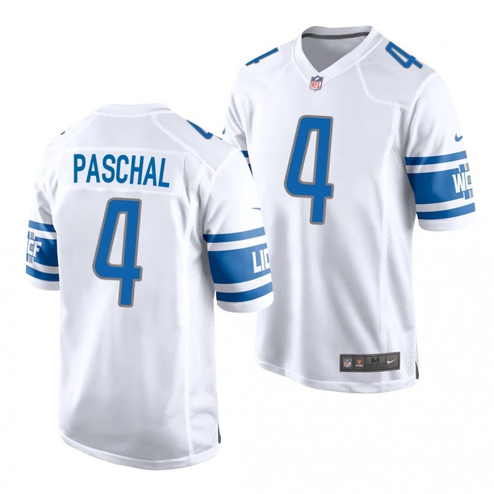 Josh Paschal Detroit Lions 2022 NFL Draft White Men Game Jersey Kentucky Wildcats
