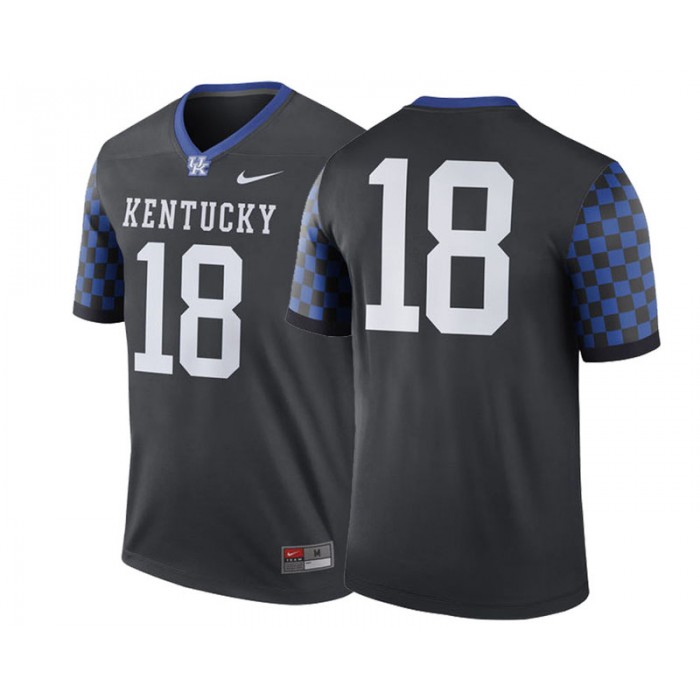 #18 Male Kentucky Wildcats Anthracite College Football Performance Jersey