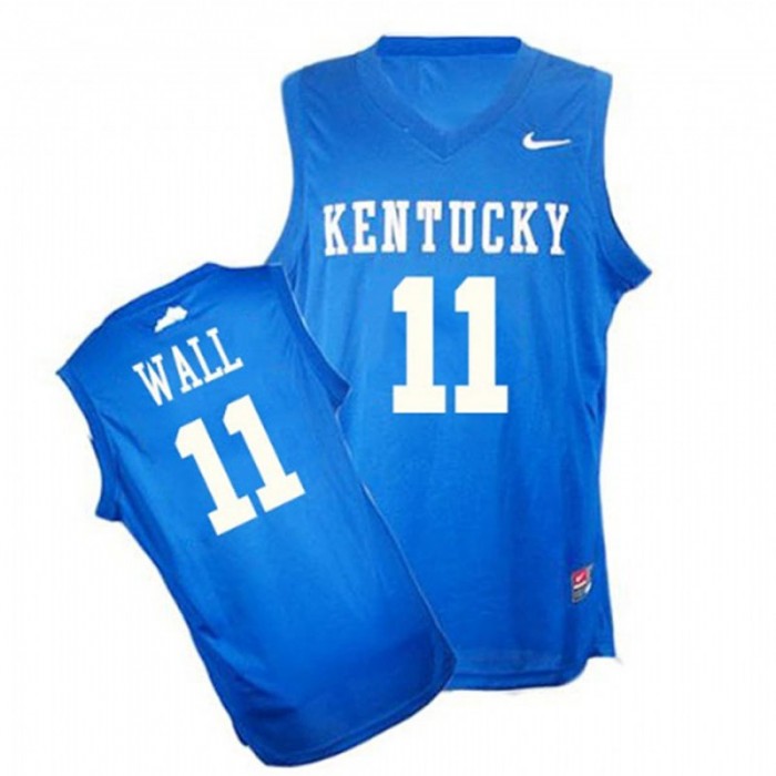 Male John Wall Kentucky Wildcats Blue NCAA High-School Basketball NBA Player Jersey