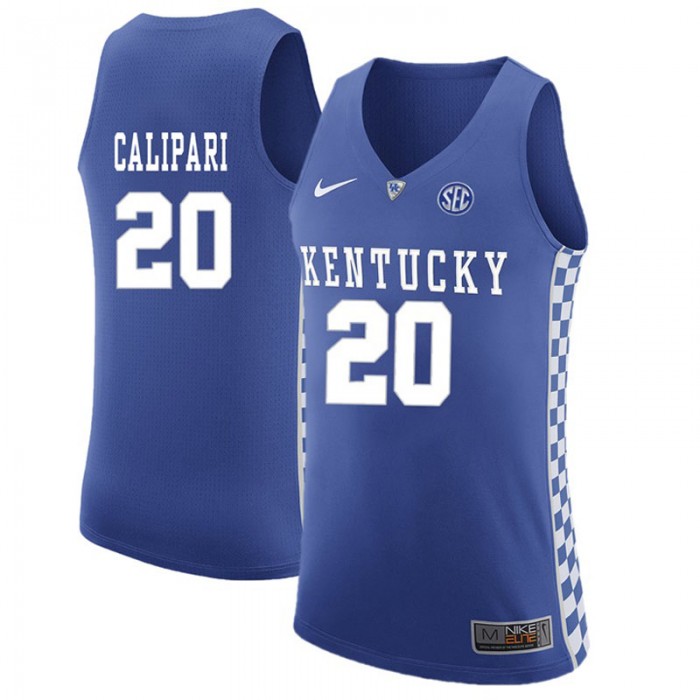 Male Kentucky Wildcats Brad Calipari Royal NCAA Basketball Jersey
