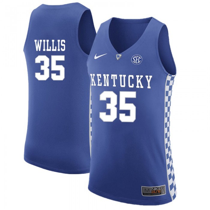 Male Kentucky Wildcats Derek Willis Royal NCAA Basketball Jersey