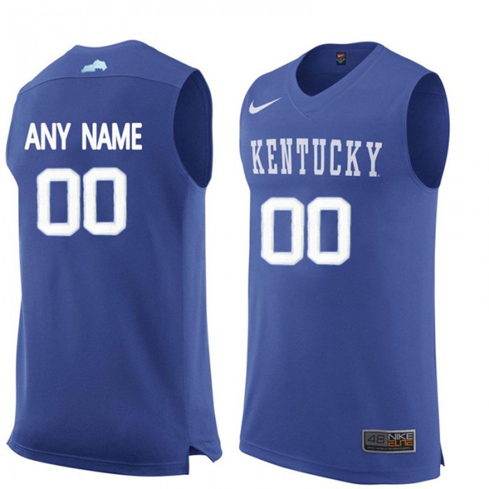 Male Kentucky Wildcats Royal Authentic Name And Number Customized Basketball Jersey