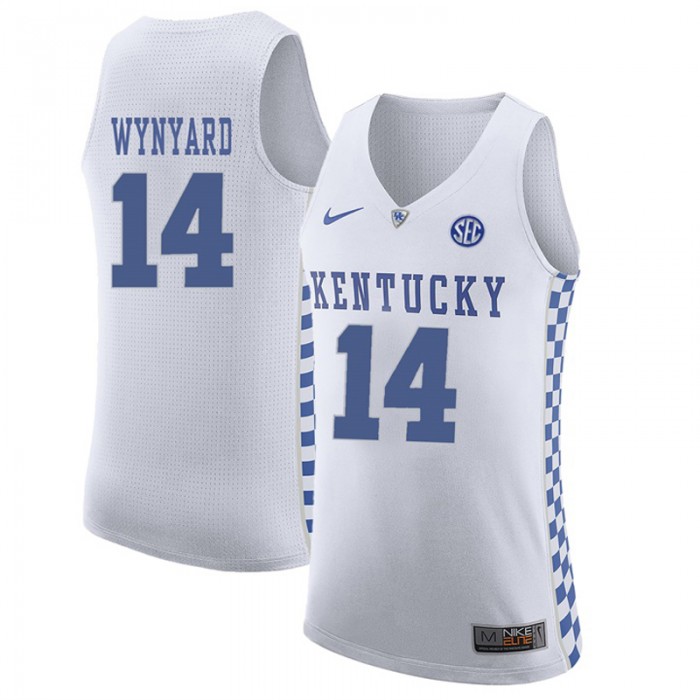 Male Kentucky Wildcats Tai Wynyard White NCAA Basketball Jersey