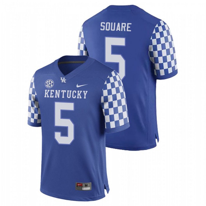 DeAndre Square Kentucky Wildcats College Football Royal Game Jersey