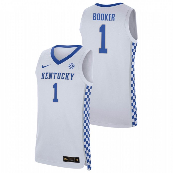 Kentucky Wildcats Devin Booker Jersey White College Basketball For Men