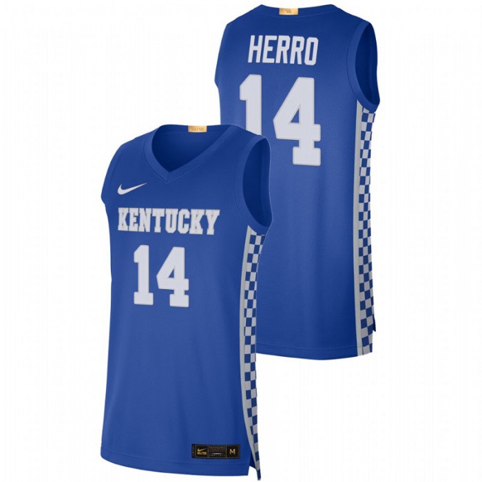 Kentucky Wildcats Tyler Herro Jersey Blue Alumni Limited For Men