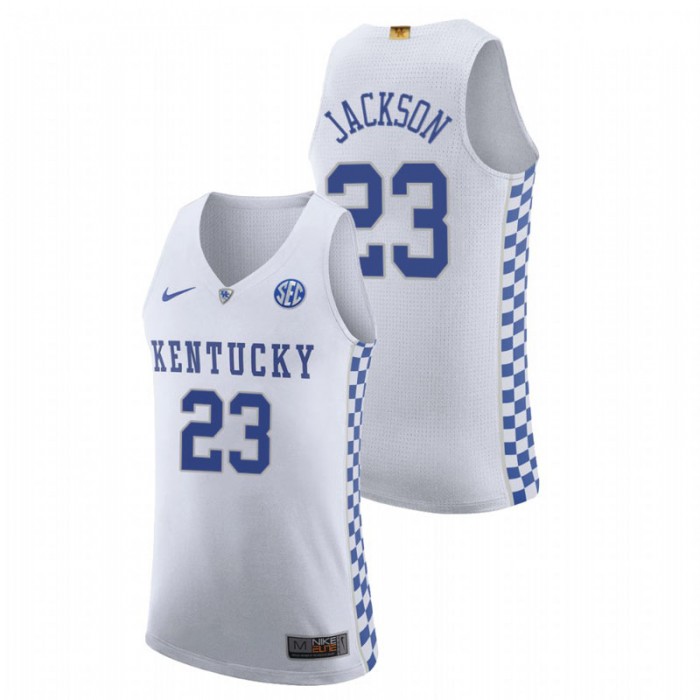 Kentucky Wildcats College Basketball Isaiah Jackson 2021 NBA Top Draft Jersey White Men