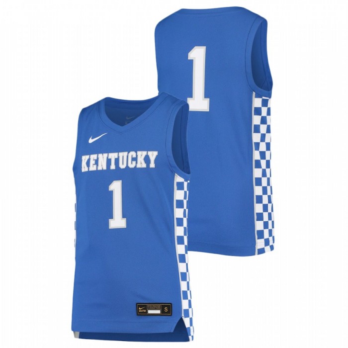 Youth Kentucky Wildcats Royal College Basketball Replica Jersey