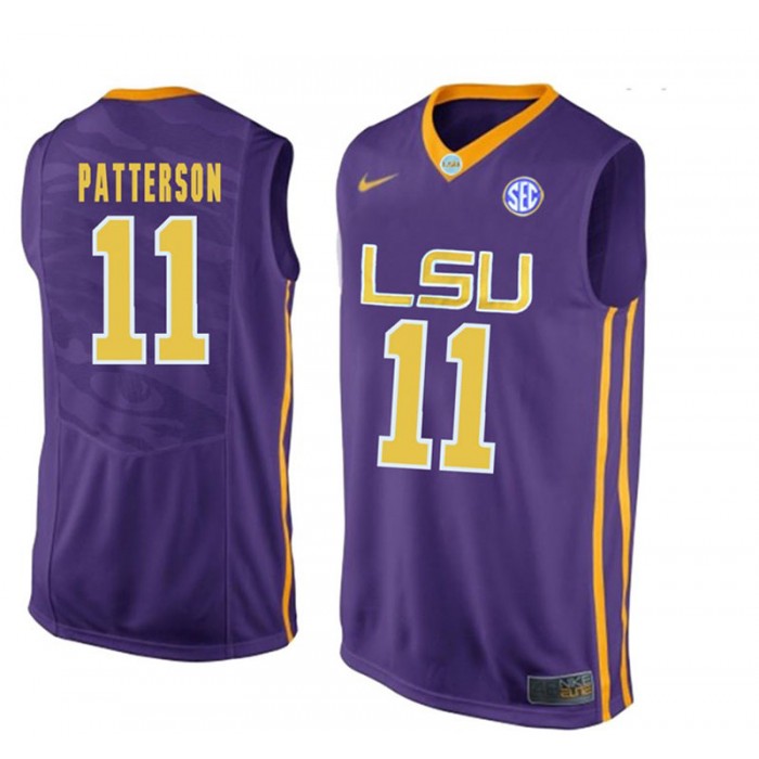 LSU Tigers #11 Jalyn Patterson Purple College Basketball Jersey